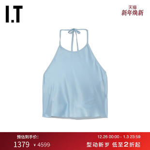 背心新品 挂脖式 MATERIEL女装 浪漫性感露背绑带内搭89LBKXK MTX