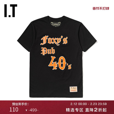 男装短袖T恤新品复古时尚文字