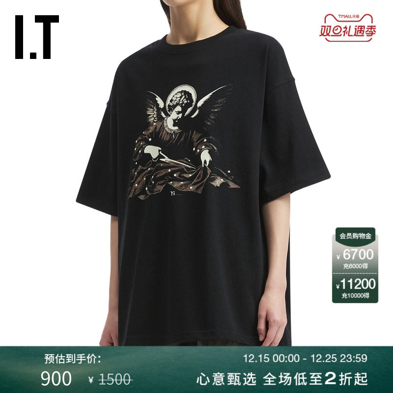 ITY's宽松圆领短袖T恤