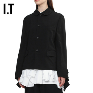 IT CDG COMME DES GARCONS COMME DES GARCONS女装不规则下摆外套