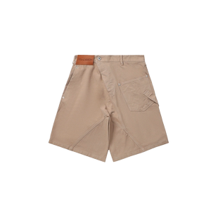 IT JW Anderson男装宽松阔腿短裤新款不规则裤腰水洗百慕大短裤