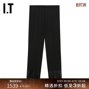 合身西装 裤 长裤 摩登时髦拼接西裤 LANG女装 新款 1H0206XM HELMUT