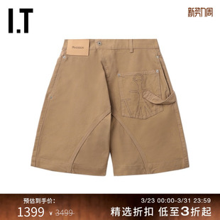 酷感型男不规则裤 Anderson男装 新款 腰108744MO 宽松休闲短裤