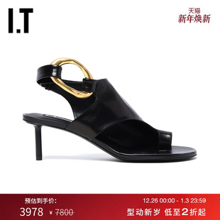 JIL 摩登时髦后绊带夹趾高跟鞋 SANDER女款 新款 0126P2M 细跟凉鞋