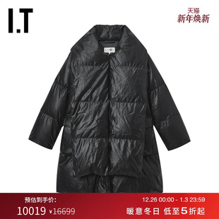 大翻领羽绒服新款 Margiela女装 Maison 时髦绗缝羽绒外套 MM6