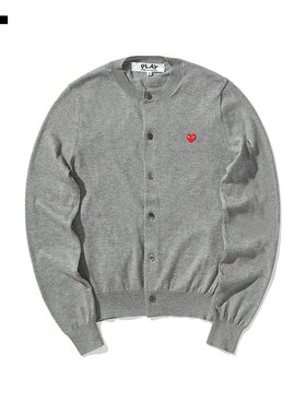 IT CDG PLAY COMME des GARÇONS川久保玲女装针织开衫爱心缝饰