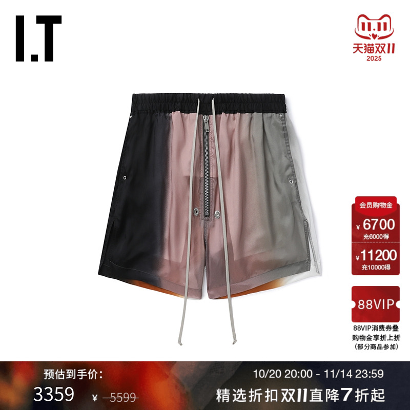 ITRickOwens松紧腰短裤