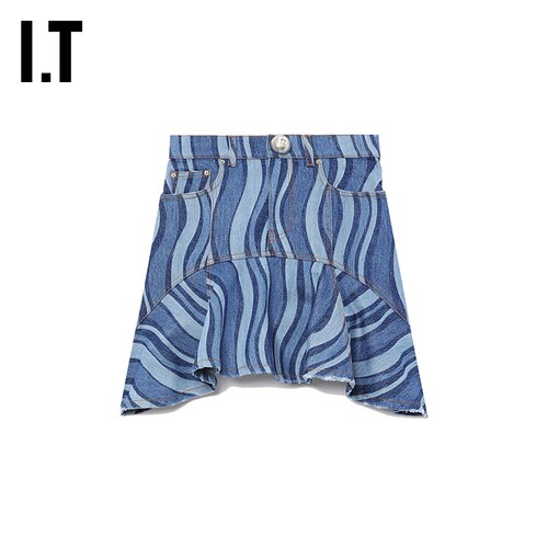 ITAreaNyc牛仔半身裙