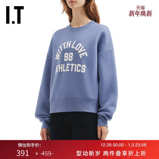 宽松圆领卫衣新款 LOVE女装 青春活力套头上衣G3008XWP WITTH