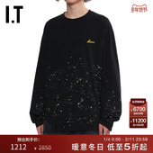 酷感潮流泼墨印花宽松上衣734UBKMP T恤新款 We11Done男装 长袖