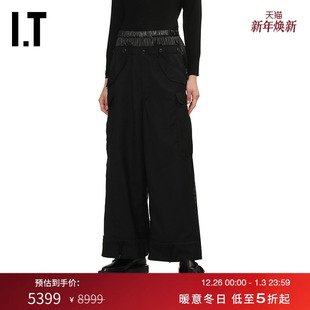 WOMEN女装 阔腿裤 长裤 叠层拼接休闲裤 WATANABE 新款 JUNYA