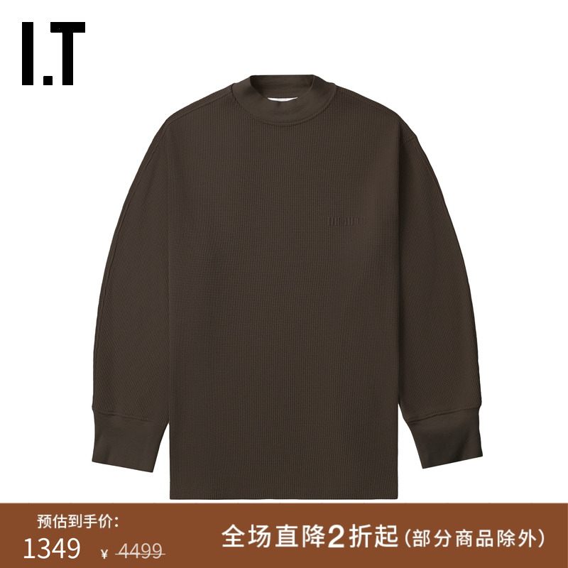 ITTHEATTICO华夫格长袖T恤