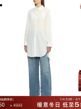 IT HELMUT LANG女装长袖连衣裙新款简约大方宽松衬衫裙HW6045XP