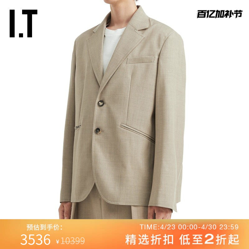 IT JW Anderson男装宽松西装夹克新款简洁时髦西服外套391821MP