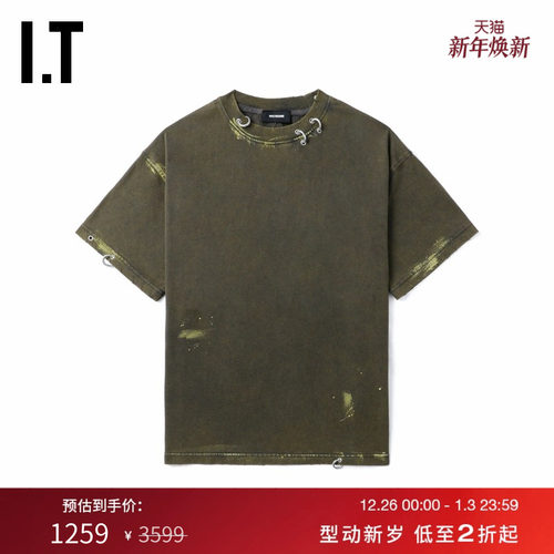 ITWe11Done做旧磨白短袖T恤