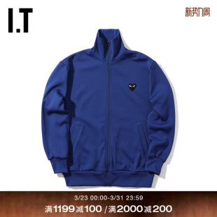 CDG GARÇONS川久保玲男拉链卫衣爱心图案装 PLAY des 饰 COMME