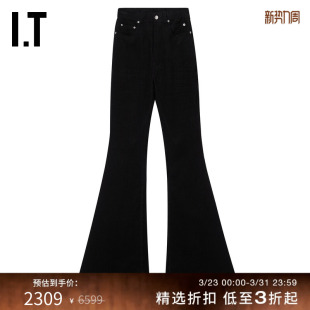 喇叭裤 Owens女装 长裤 新款 0329C9XP 复古时髦纯色休闲裤 Rick