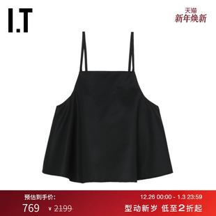 简约性感露脐吊带衫 廓形吊带背心新款 130208XM 日本ENFÖLD女装