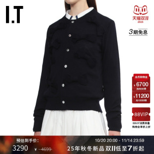 des COMME GARCONS GIRL女饰蝴蝶结羊毛针织开衫 甜美 时尚 CDG