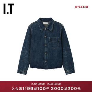 IT OUR LEGACY男装衬衫式牛仔夹克新款时尚简约水洗外套4251CRMP