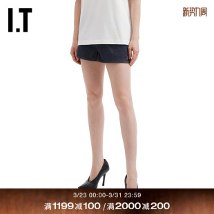 JACQUEMUS女装 半松紧腰休闲裤 牛仔短裤 简约基础款 W00612XQ 新款