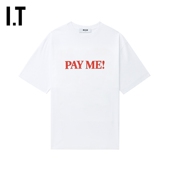 MSGM女装 标语图案印花半袖 中长款 T恤新款 个性 短袖 时尚 846298AO