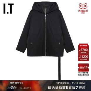 简约有型宽松纯色外套072509XN 拉链连帽夹克新款 DRKSHDW女装