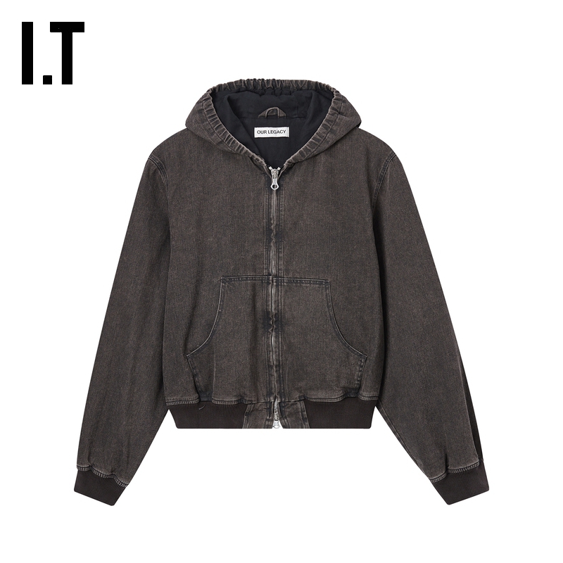 ITOURLEGACY连帽拉链牛仔夹克