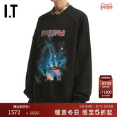 饰上衣841P25MP 潮酷帅气图案装 JUUN.J男装 宽松圆领卫衣新款