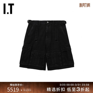 VETEMENTS男装 潮流酷感宽松直筒裤 阔腿裤 新款 SS100BMM 牛仔短裤