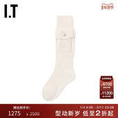 JIL SANDER女款 针织长袜新款 时尚 动感饰口袋女袜袜子7J15411M