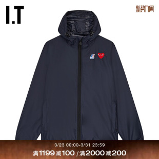 CDG GARÇONS川久保玲情侣款 PLAY des 连帽夹克拉链外套 COMME