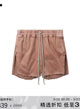 IT Rick Owens女装牛仔短裤新款简约复古水洗磨白休闲裤0387CFXM