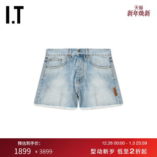 新款 OFF 190000XO 毛边牛仔短裤 WHITE ABLOH™女装 VIRGIL