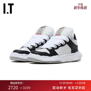 Mihara 潮酷街头拼色板鞋 Yasuhiro女款 新款 W718BLKM 系带运动鞋