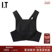 露脐背心LT7841XM 时髦甜酷立体剪裁短款 Tibi女装 吊带上衣新款