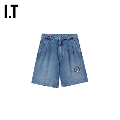 OFF-WHITE™女装新款牛仔短裤个性潮流水洗磨白仔裤C01140WQ