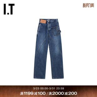 牛仔裤 Anderson女装 长裤 新款 DT127PXQ 复古随性宽松直筒裤