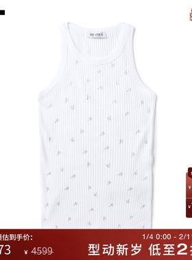 IT THE ATTICO女装修身工字背心新款时尚个性罗纹内搭6J051LXN