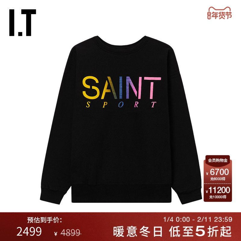 IT SAINT MXXXXXX男装圆领卫衣新款活力时尚彩色字母装饰套头衫