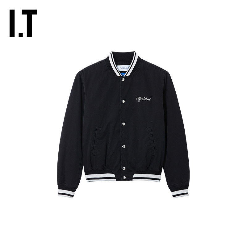 IT OFF-WHITE&trade;男装新款棒球夹克帅气潮男外套