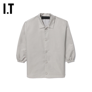 IT ESSENTIALS童装翻领夹克新款时尚休闲直排扣纯色外套36082KML