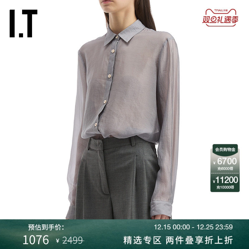ITTheGarment微透长袖衬衫