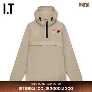 des COMME PLAY GARÇONS川久保玲情侣连帽上衣套头半拉链 CDG