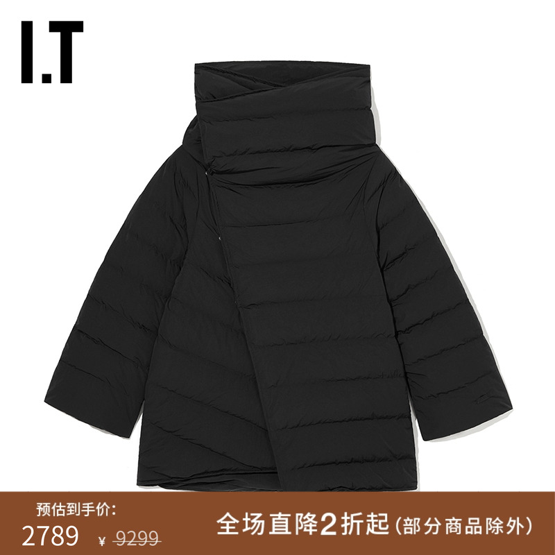 ITCUKOVY廓形大翻领羽绒服