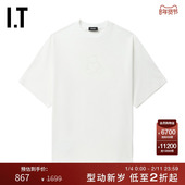 小熊缀饰半袖 780UIVXN T恤新款 简约时尚 We11Done女装 宽松短袖