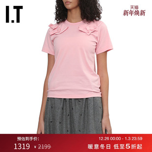 des COMME GARCONS GIRL女装 上衣甜美少女 蝴蝶结缀饰短袖 CDG