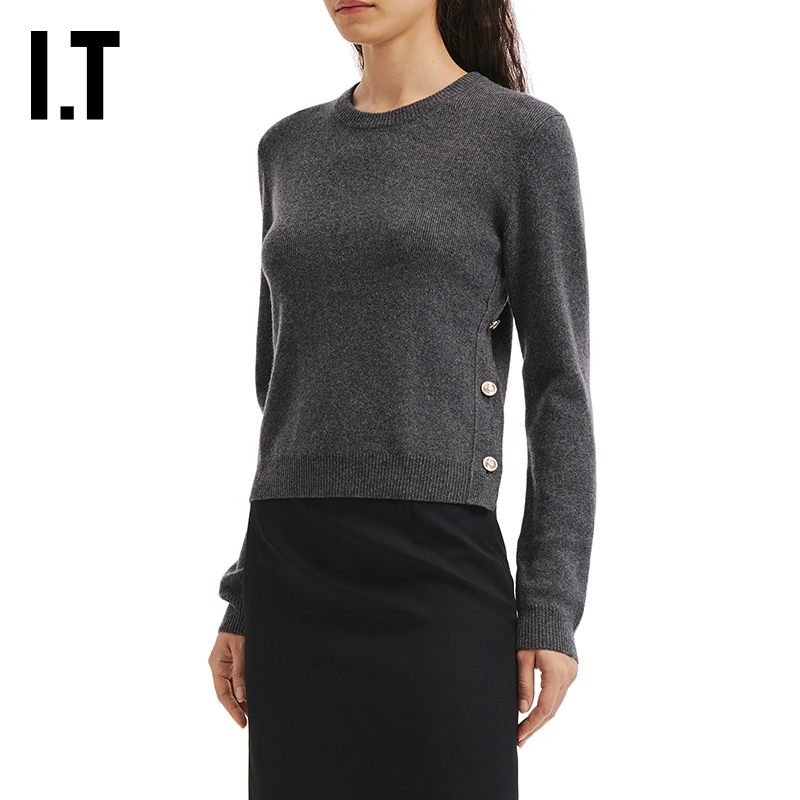 ITJUUN.J合身圆领针织衫