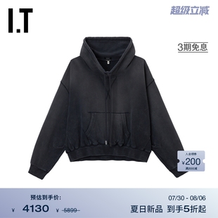 隨性休閑風(fēng)連帽衫 R13女裝 做舊磨白連帽衛(wèi)衣新款 上衣WK2551XO