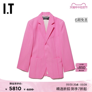 西装 夹克新品 JACQUEMUS女装 时髦复古宽松廓形西服外套3JA101XK